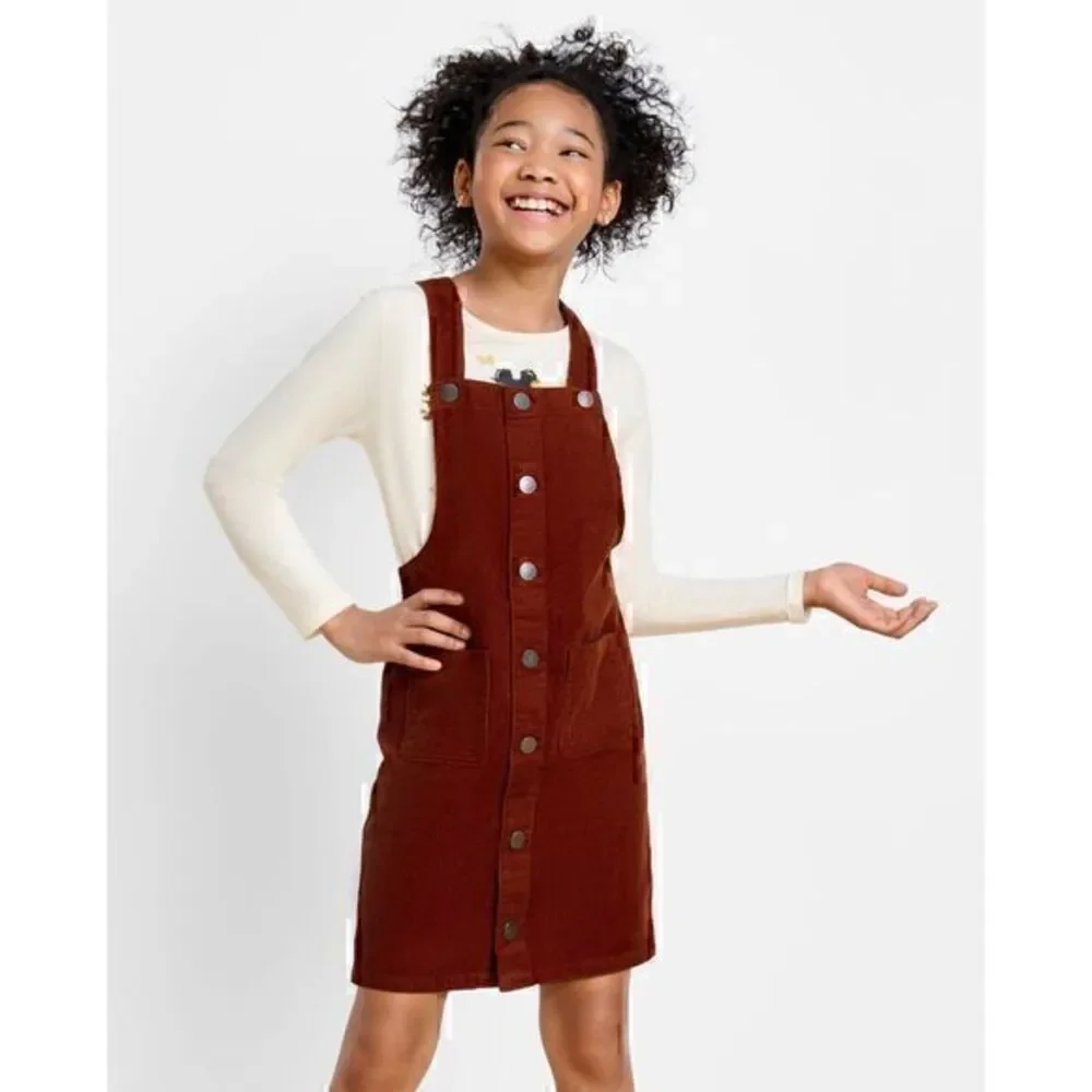 The Children's Place Girls Hot Spice Courduroy Skirtall Snap Size 10‎